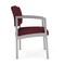 Lesro Lenox Steel Guest Chair, Wine/Mulberry (Red) Seat, Wine/Mulberry Back, 24.5 W 24.5 L 32 H LS1201 - alternate 3